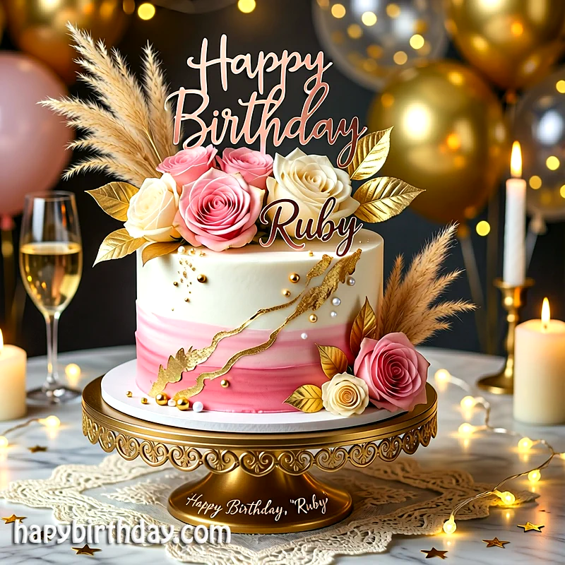Best ruby Birthday Cake Images - Download ruby Cake with Name