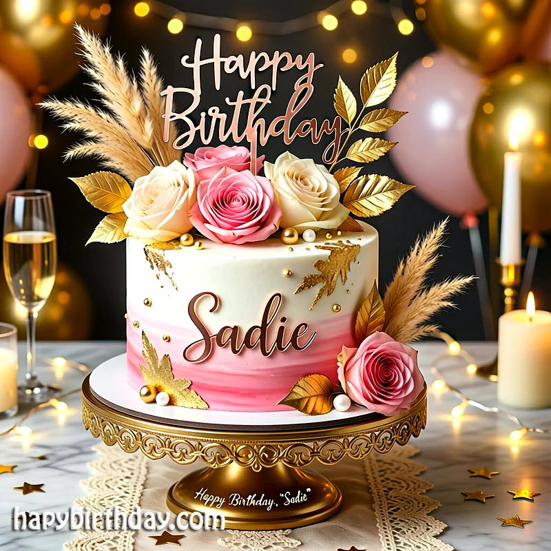 Best sadie Birthday Cake Images - Download sadie Cake with Name