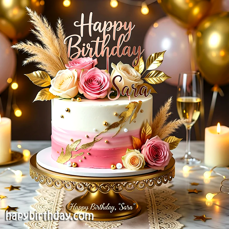 Best sara Birthday Cake Images - Download sara Cake with Name