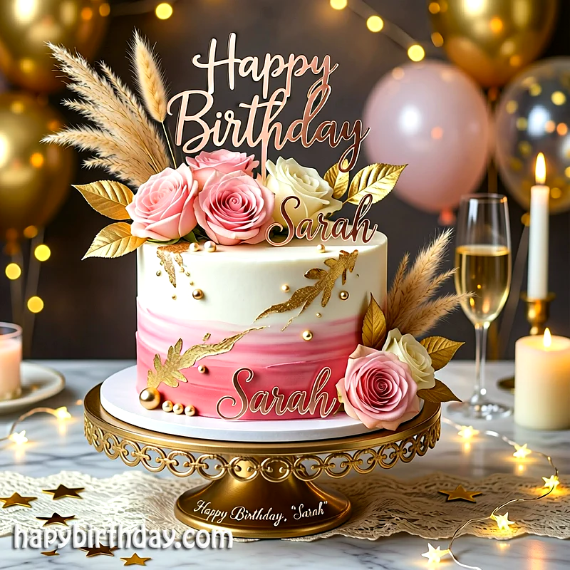 Best sarah Birthday Cake Images - Download sarah Cake with Name