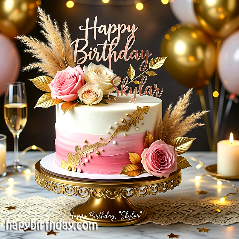 Best skylar Birthday Cake Images - Download skylar Cake with Name