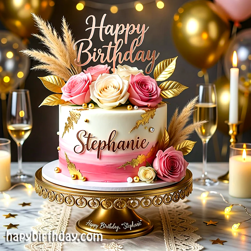 Best stephanie Birthday Cake Images - Download stephanie Cake with Name