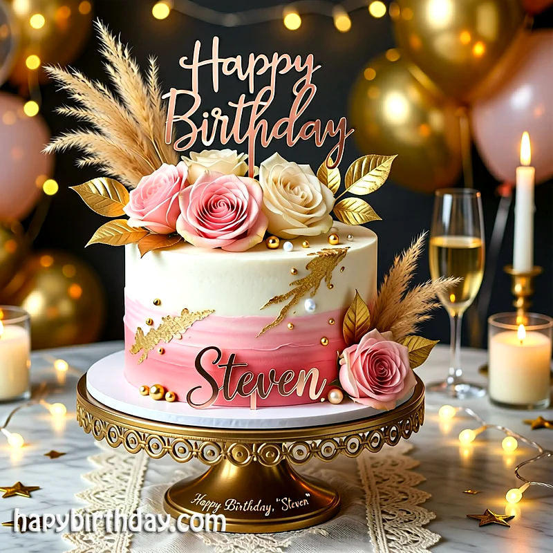Best steven Birthday Cake Images - Download steven Cake with Name