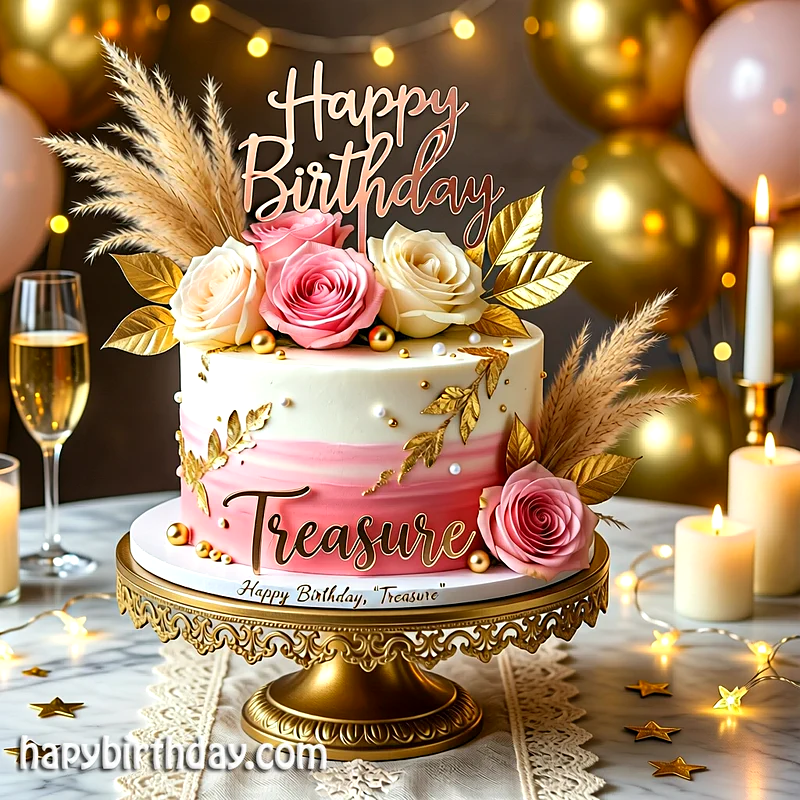 Best treasure Birthday Cake Images - Download treasure Cake with Name