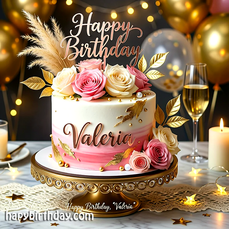 Best valeria Birthday Cake Images - Download valeria Cake with Name