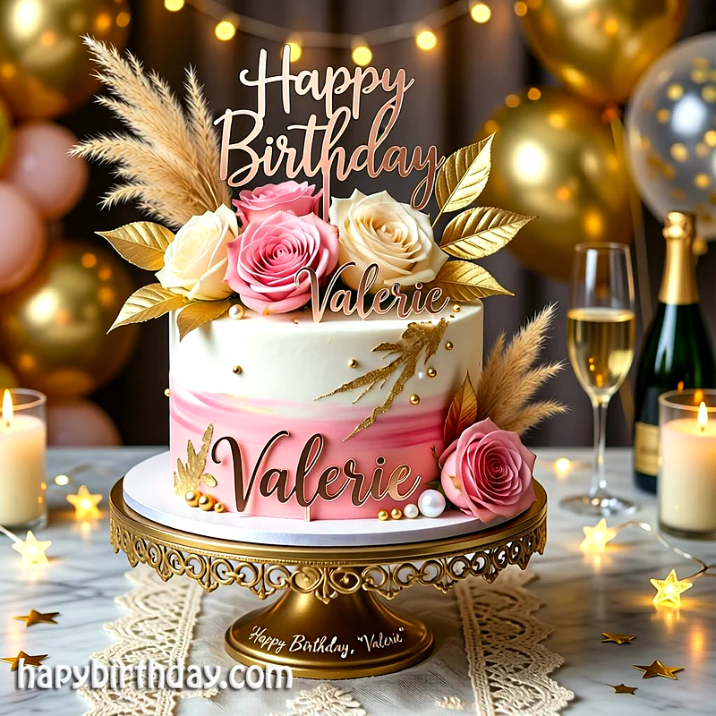 Best valerie Birthday Cake Images - Download valerie Cake with Name