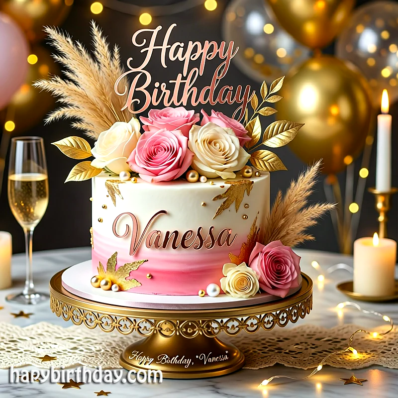 Best vanessa Birthday Cake Images - Download vanessa Cake with Name
