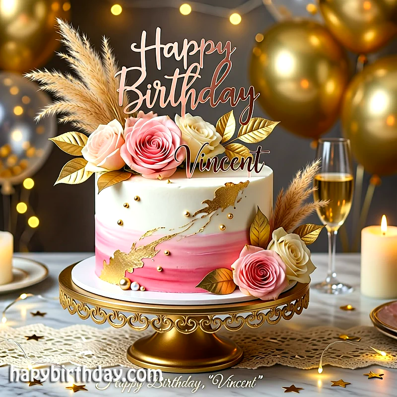 Best vincent Birthday Cake Images - Download vincent Cake with Name