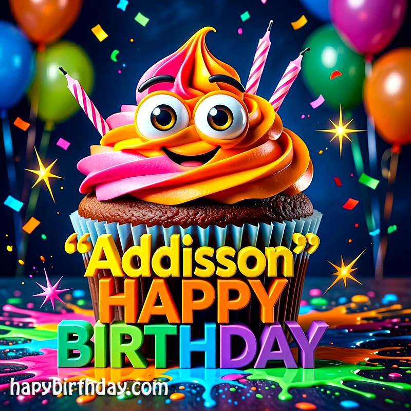 Download Free addison Happy Birthday Cake Picture HD