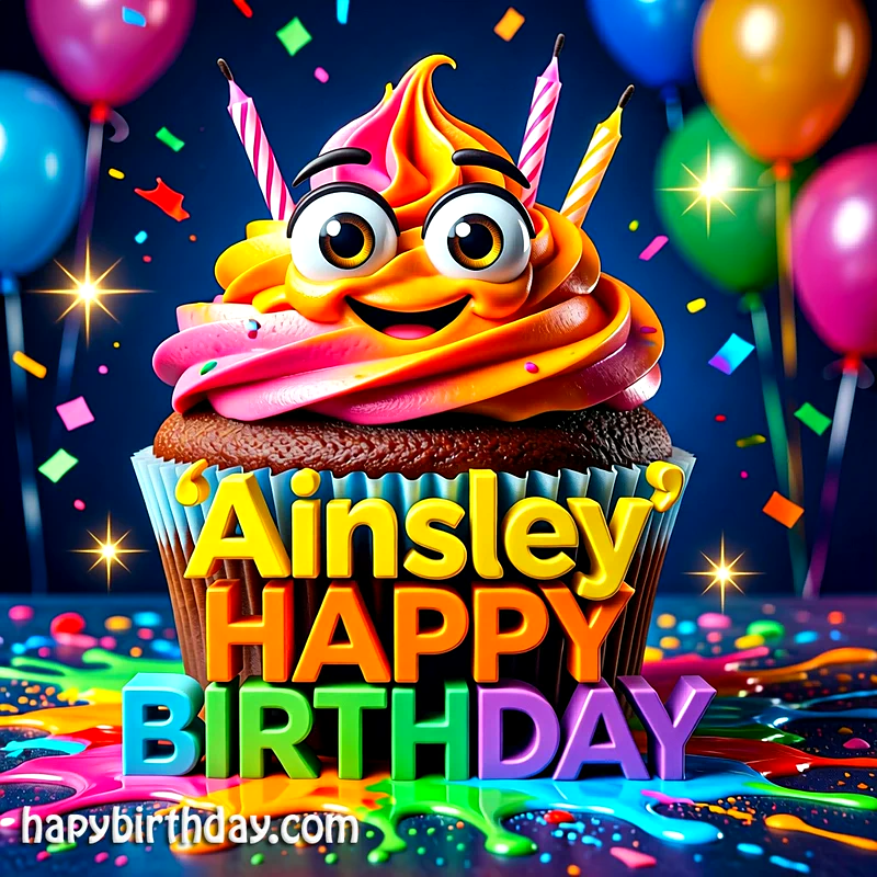 Download Free ainsley Happy Birthday Cake Picture HD