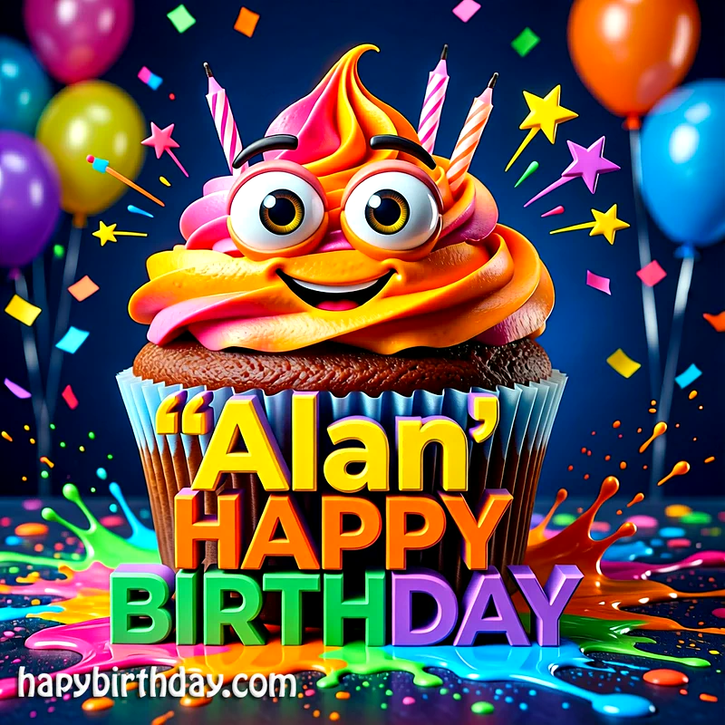 Download Free alan Happy Birthday Cake Picture HD