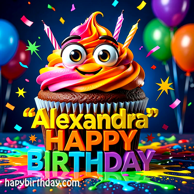 Download Free alexandra Happy Birthday Cake Picture HD