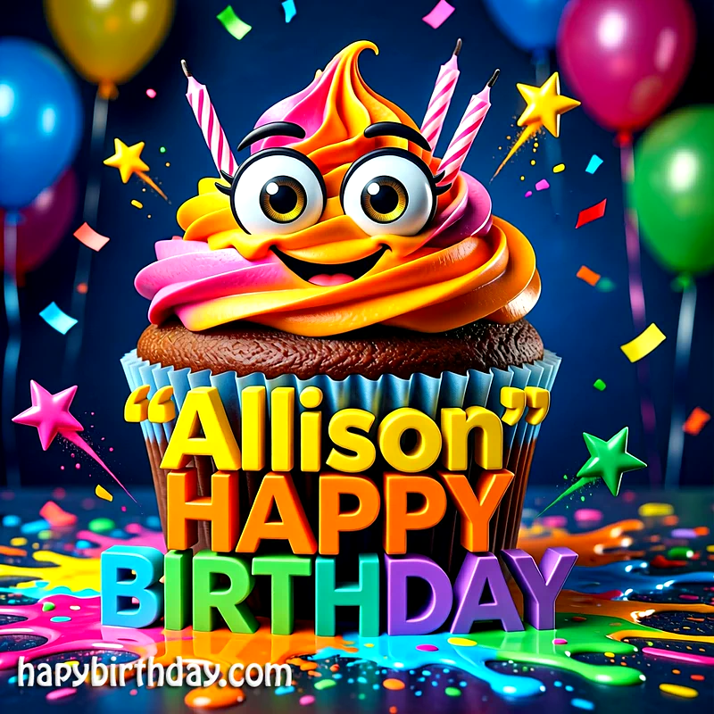 Download Free allison Happy Birthday Cake Picture HD