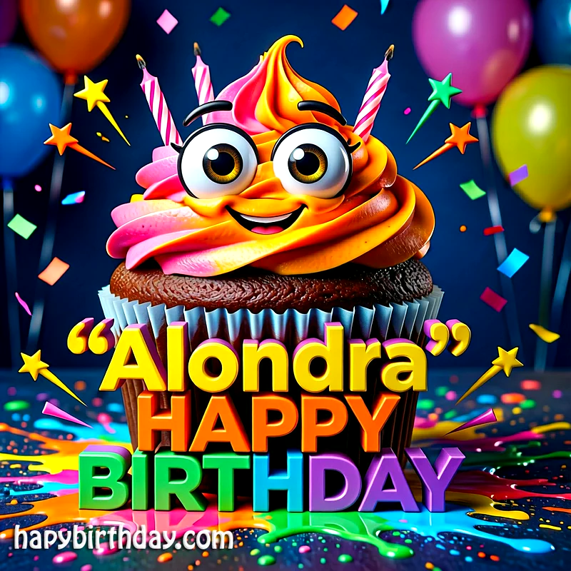 Download Free alondra Happy Birthday Cake Picture HD