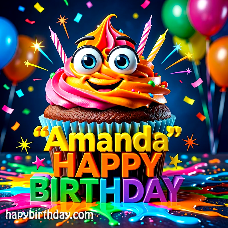 Download Free amanda Happy Birthday Cake Picture HD