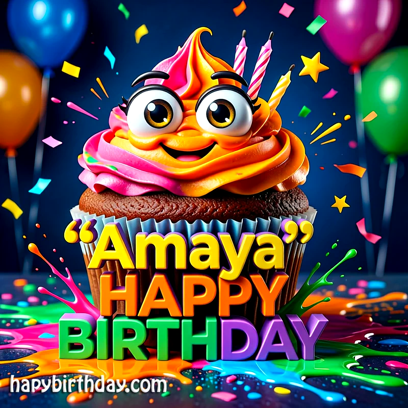 Download Free amaya Happy Birthday Cake Picture HD