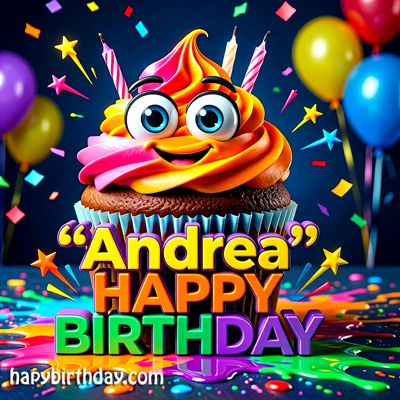 Download Free andrea Happy Birthday Cake Picture HD