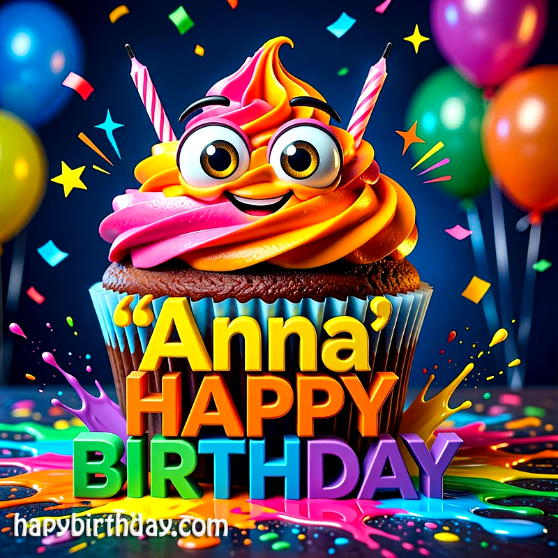 Download Free anna Happy Birthday Cake Picture HD