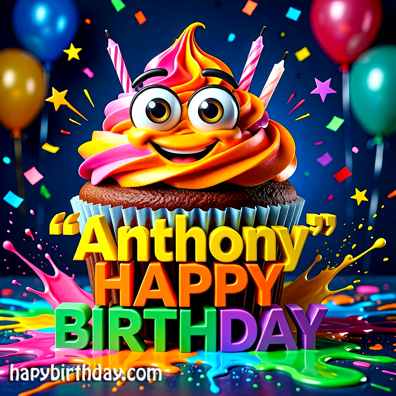 Download Free anthony Happy Birthday Cake Picture HD