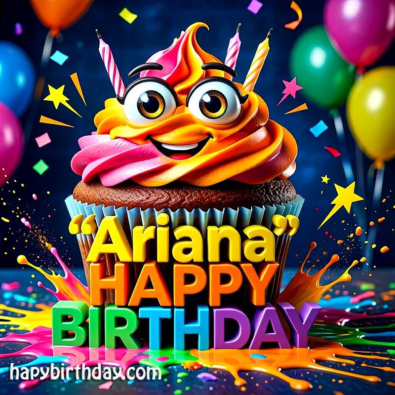 Download Free ariana Happy Birthday Cake Picture HD