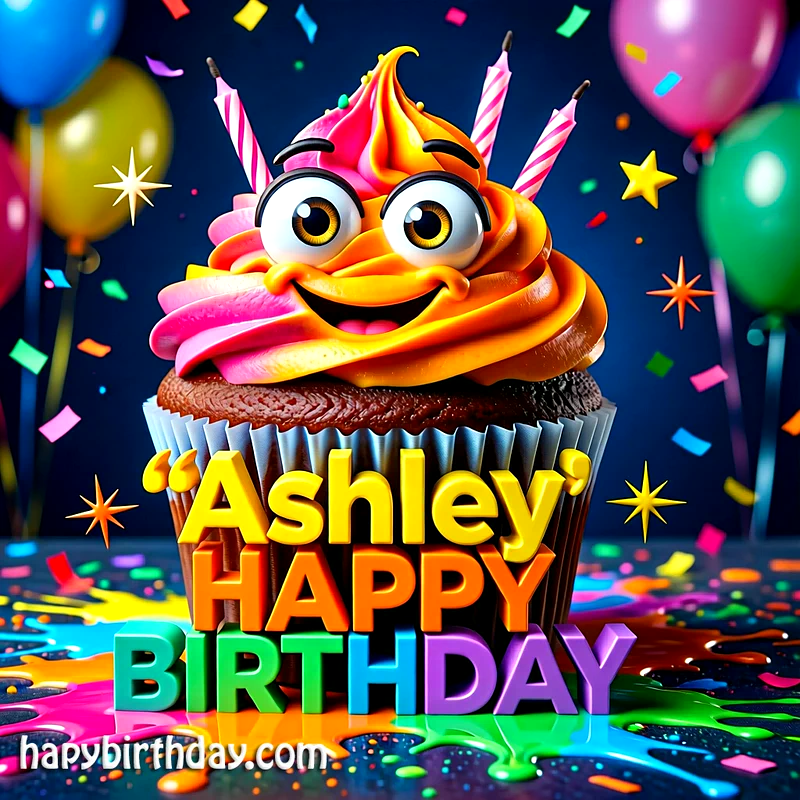 Download Free ashley Happy Birthday Cake Picture HD