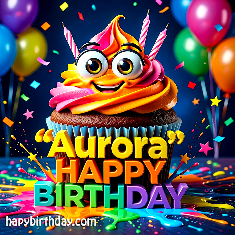 Download Free aurora Happy Birthday Cake Picture HD