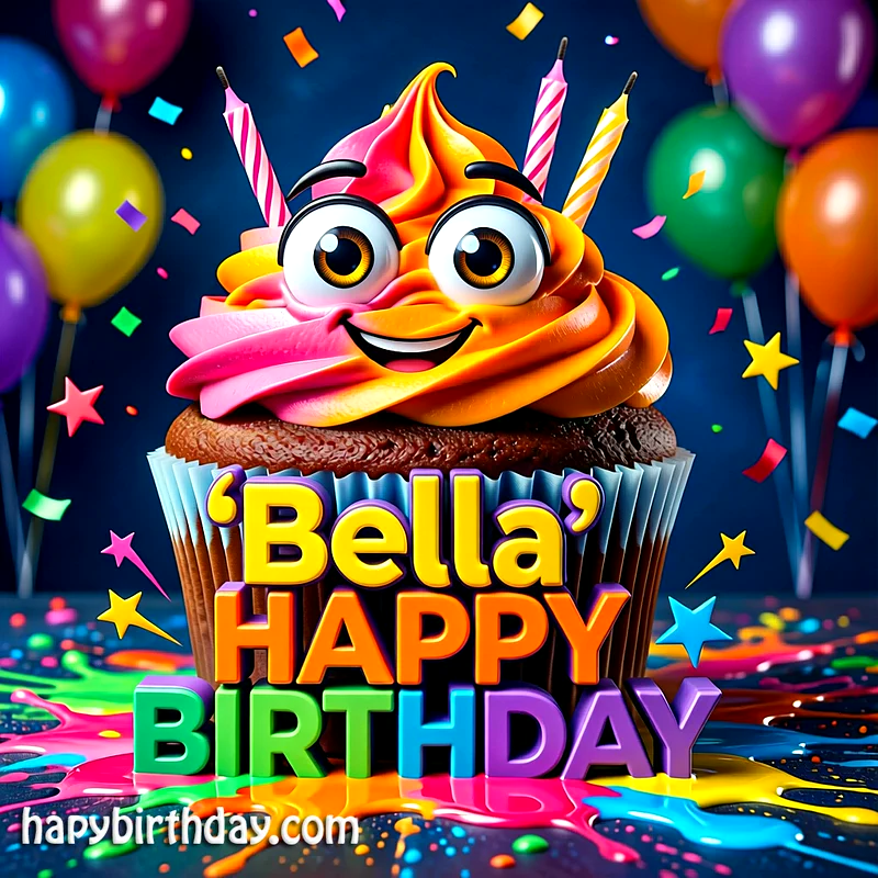 Download Free bella Happy Birthday Cake Picture HD