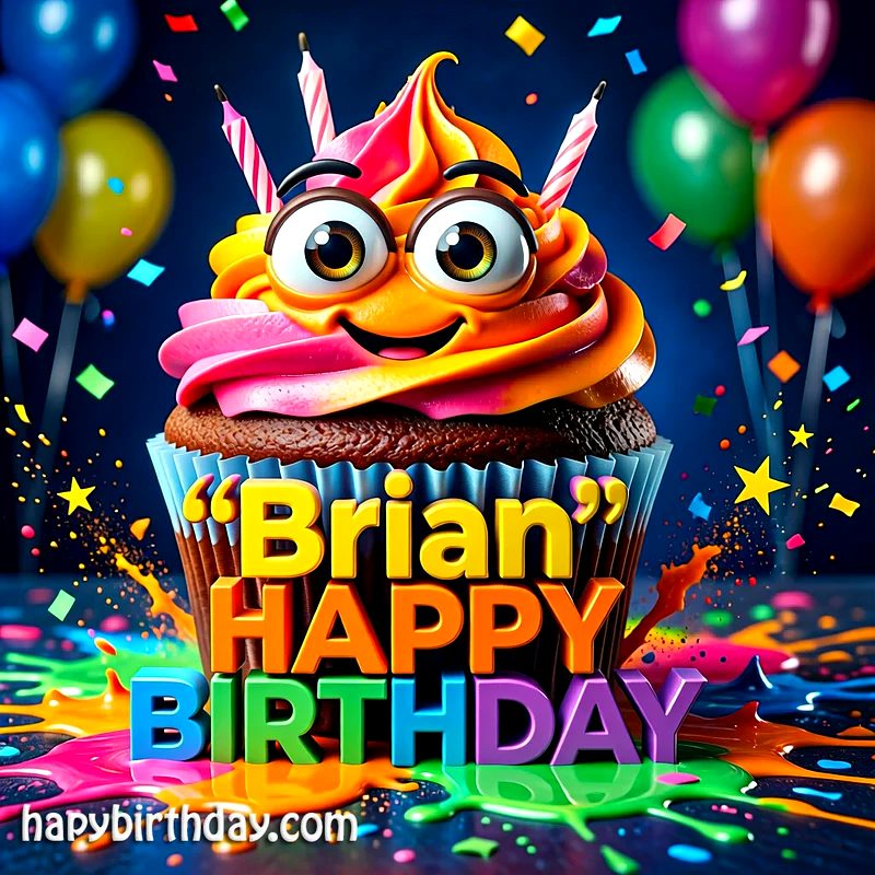 Download Free brian Happy Birthday Cake Picture HD