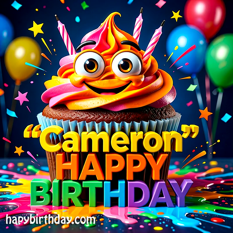 Download Free cameron Happy Birthday Cake Picture HD