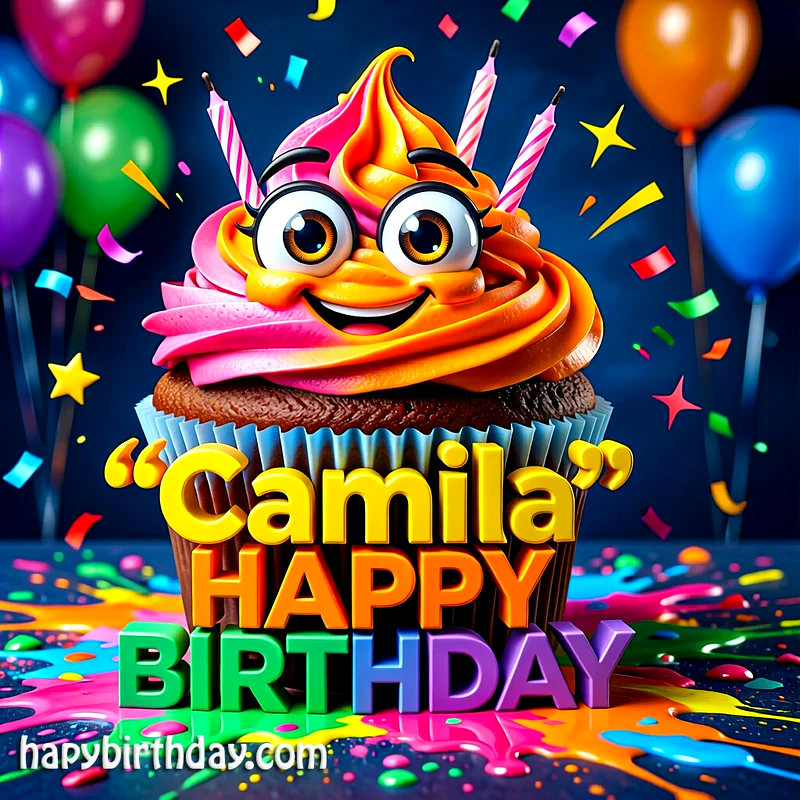 Download Free camila Happy Birthday Cake Picture HD