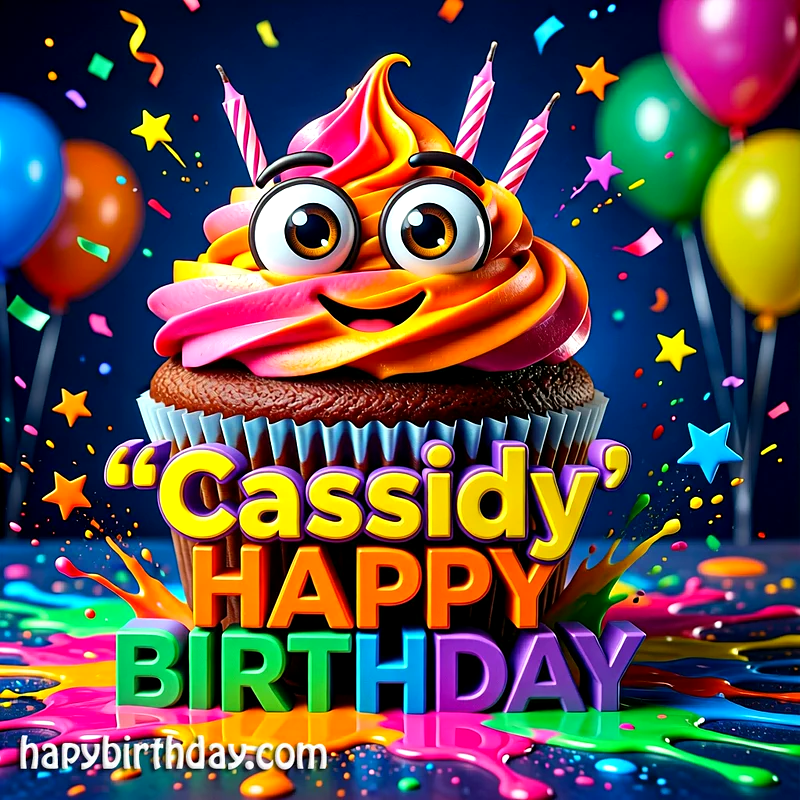 Download Free cassidy Happy Birthday Cake Picture HD