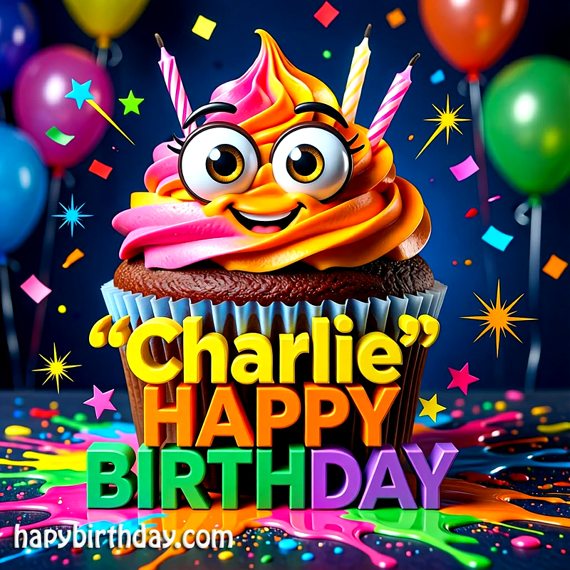 Download Free charlie Happy Birthday Cake Picture HD