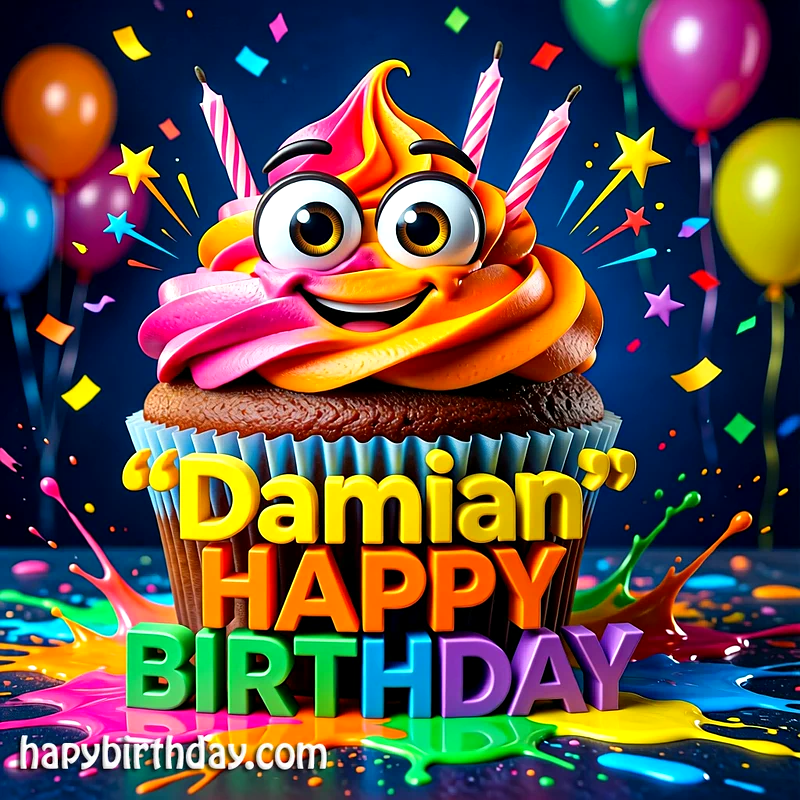 Download Free damian Happy Birthday Cake Picture HD