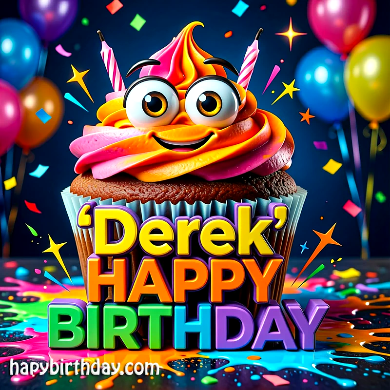 Download Free derek Happy Birthday Cake Picture HD