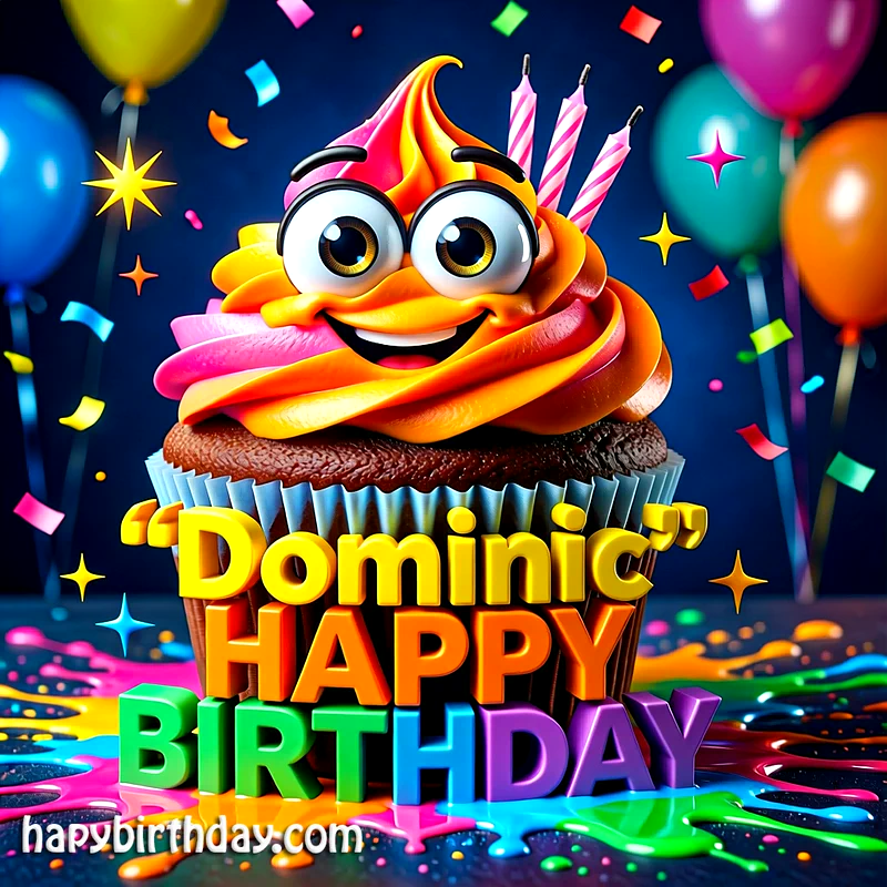 Download Free dominic Happy Birthday Cake Picture HD