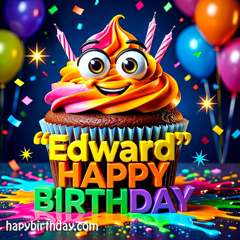 Download Free edward Happy Birthday Cake Picture HD