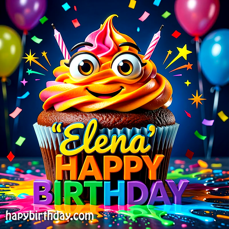 Download Free elena Happy Birthday Cake Picture HD