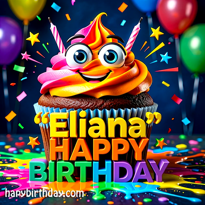 Download Free eliana Happy Birthday Cake Picture HD