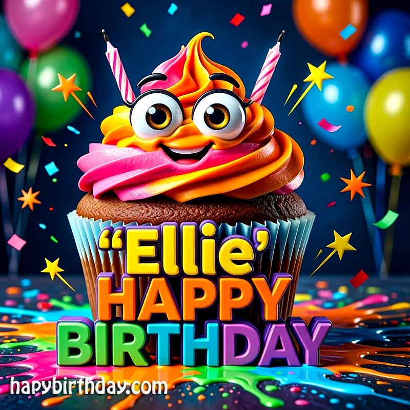 Download Free ellie Happy Birthday Cake Picture HD