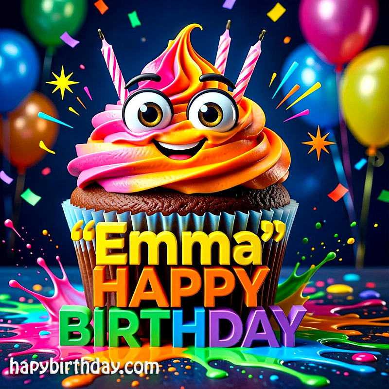 Download Free emma Happy Birthday Cake Picture HD