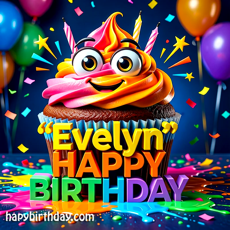 Download Free evelyn Happy Birthday Cake Picture HD