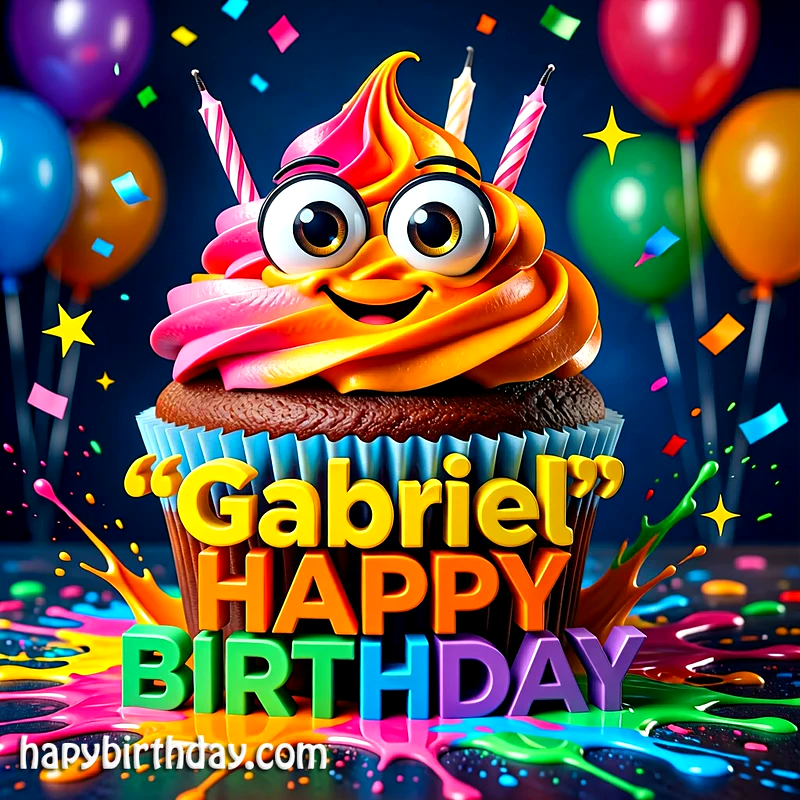 Download Free gabriel Happy Birthday Cake Picture HD