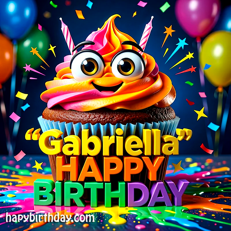 Download Free gabriella Happy Birthday Cake Picture HD