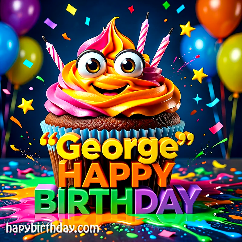 Download Free george Happy Birthday Cake Picture HD