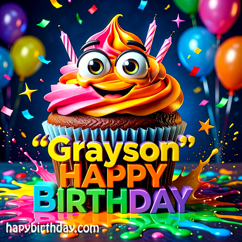 Download Free grayson Happy Birthday Cake Picture HD