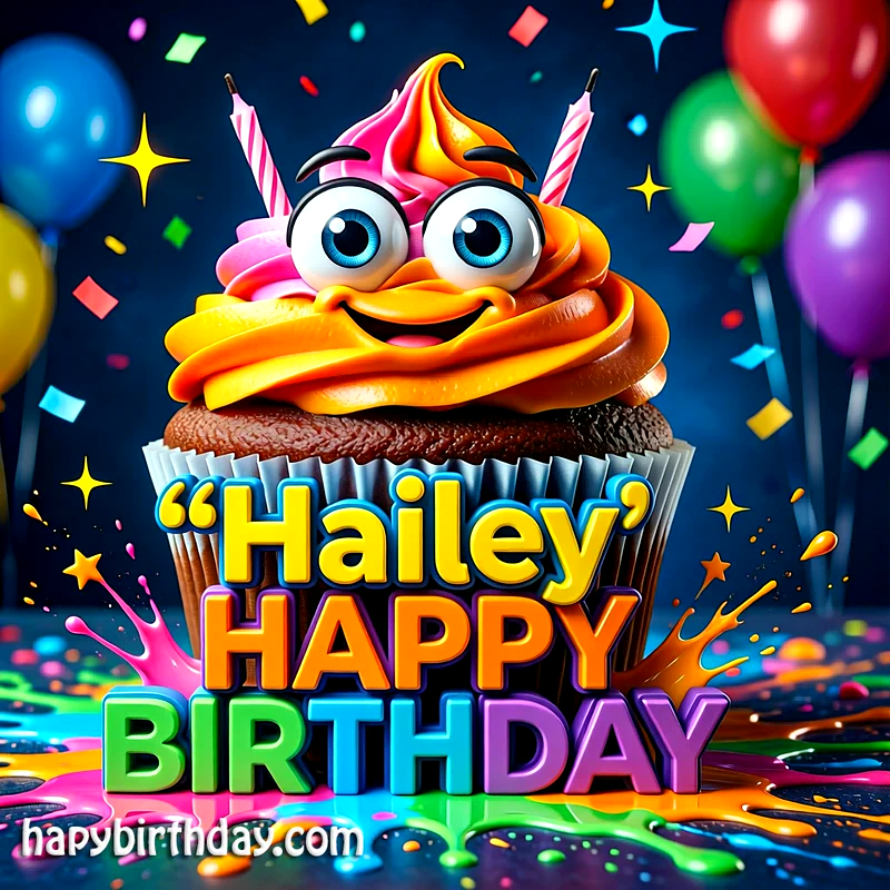 Download Free hailey Happy Birthday Cake Picture HD