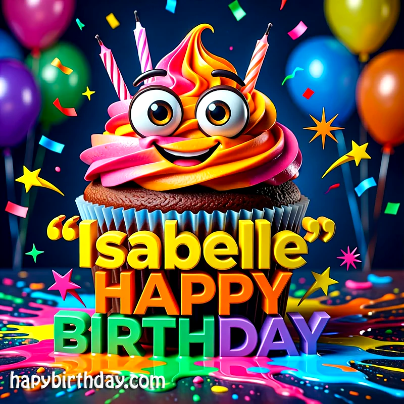 Download Free isabelle Happy Birthday Cake Picture HD