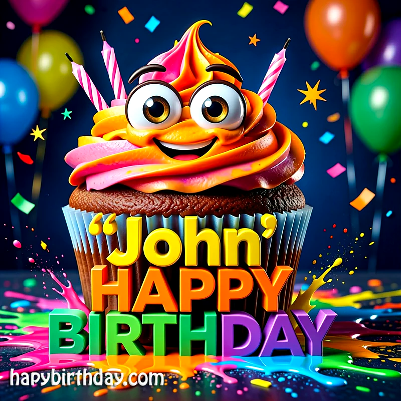 Download Free john Happy Birthday Cake Picture HD