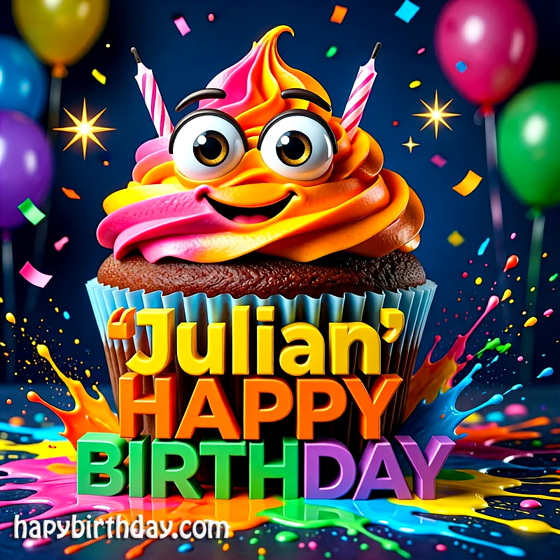 Download Free julian Happy Birthday Cake Picture HD