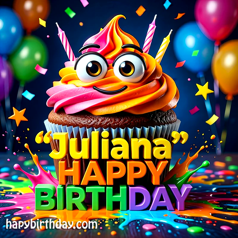 Download Free juliana Happy Birthday Cake Picture HD